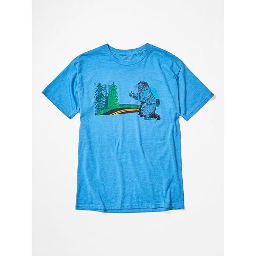 Marmot Trek Clothes - Mens T-Shirts Blue CA5963024 Canada